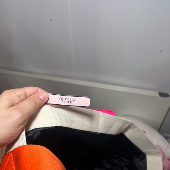 Victoria's Secret Pink and Orange Tote Bag - Picture 7 of 8